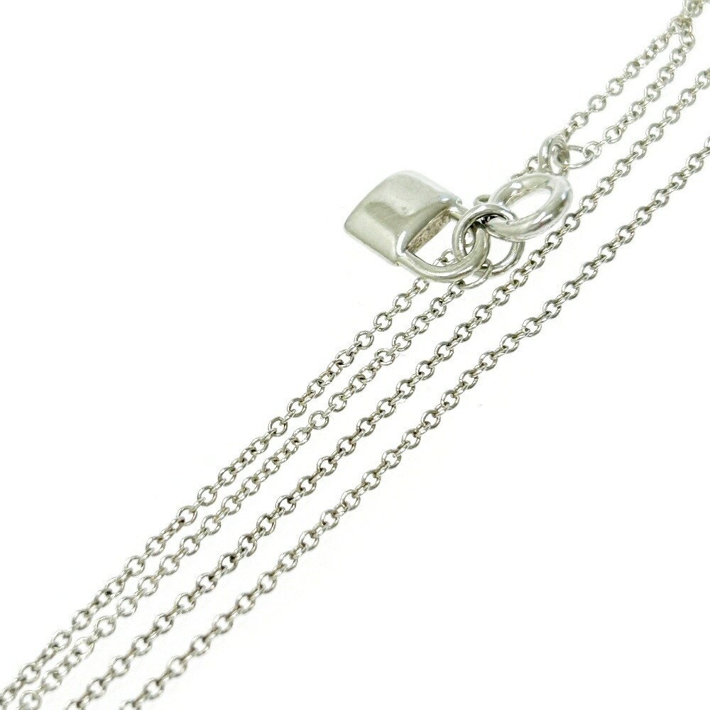 Tiffany Return to Love Heart Tag & Key Necklace Silver